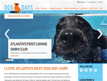 Tablet Screenshot of dogdaysatlanta.com